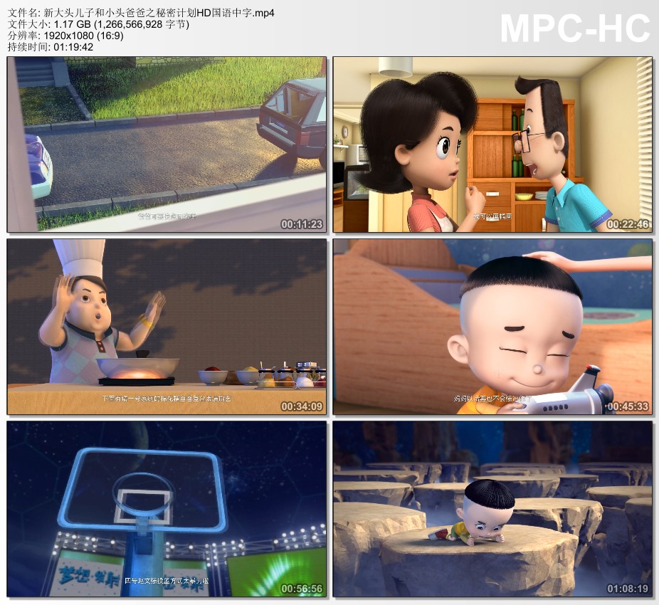 2014年国产动画《新大头儿子和小头爸爸之秘密计划》1080P国语中字