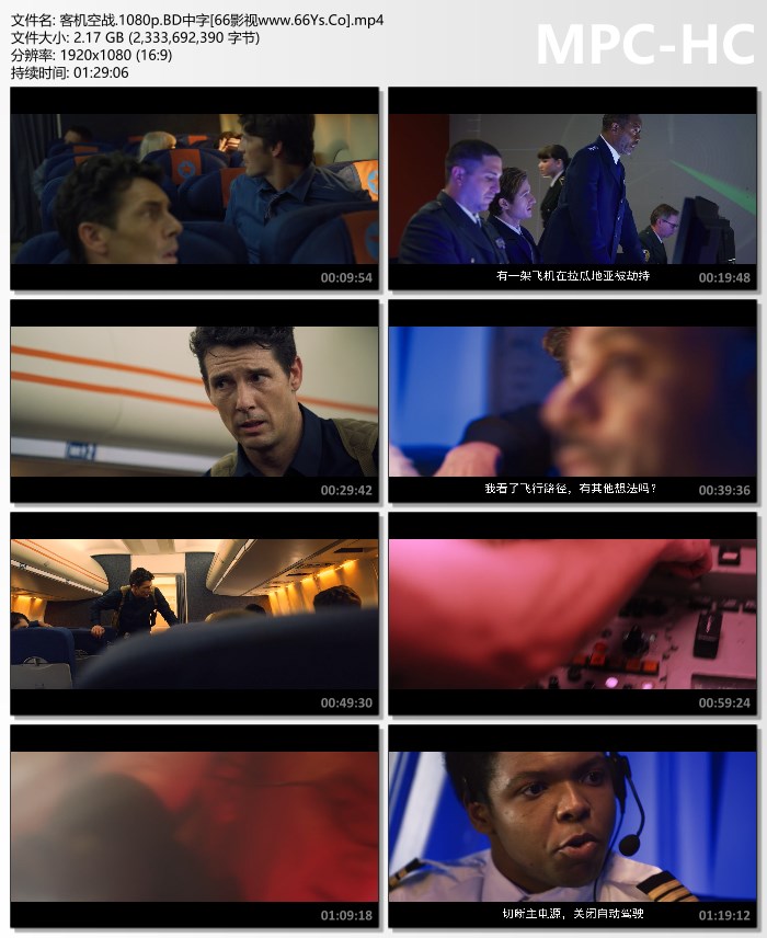 2020年美国动作片《客机空战》1080P英语中字