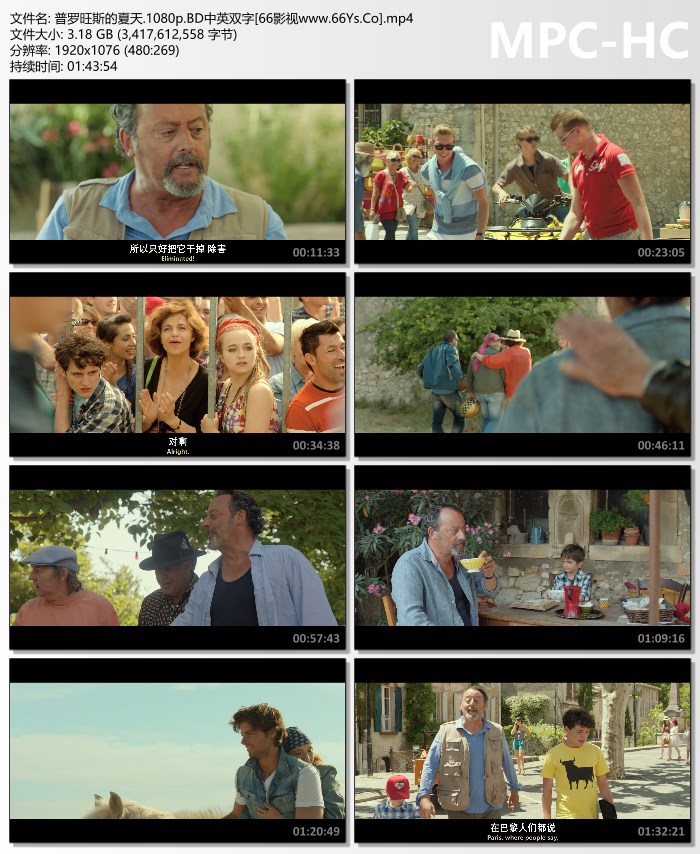 2014年法国8.4分喜剧片《普罗旺斯的夏天》1080P法语中英双字