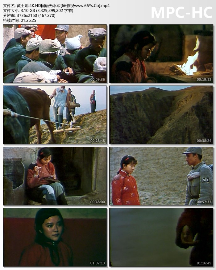 1984年薛白,王学圻7.9分剧情片《黄土地》4K高清国语中字