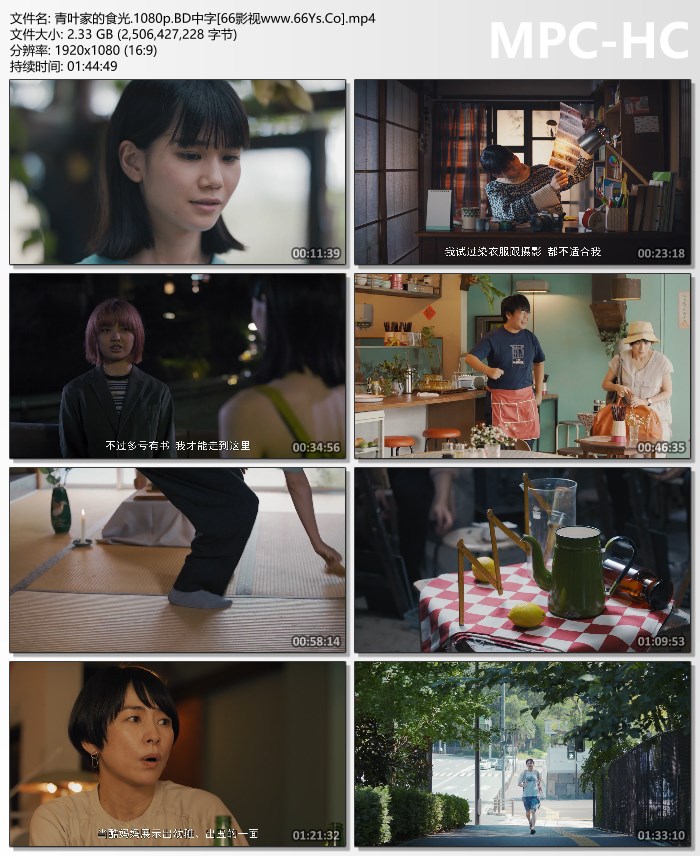 2021年日本剧情片《青叶家的食光》1080P日语中字