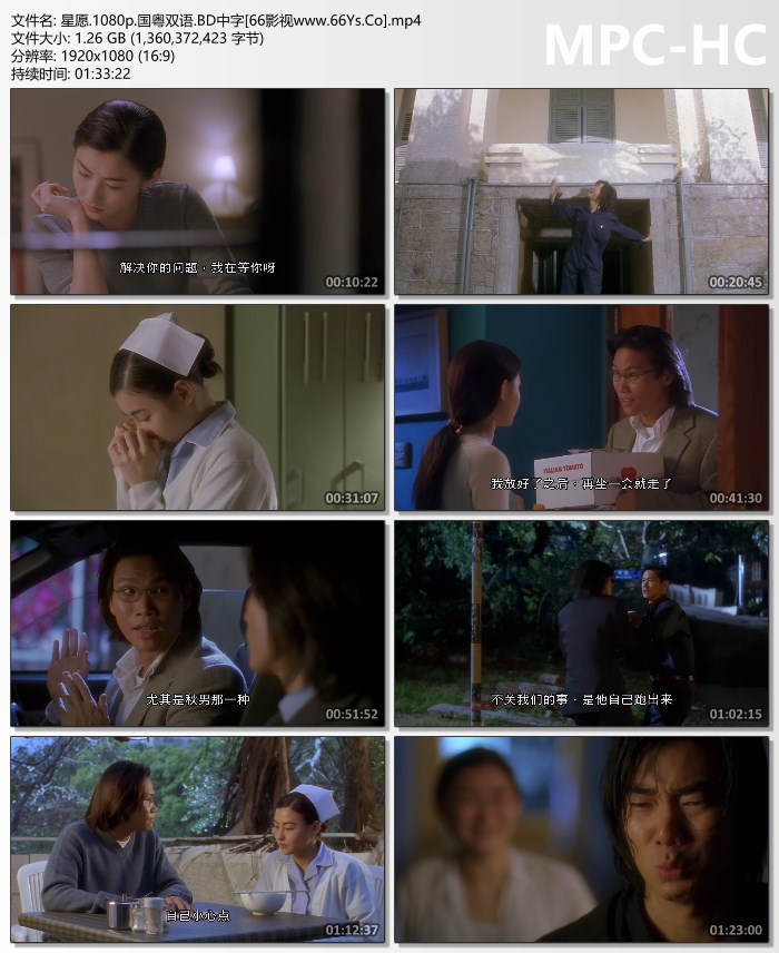 1999年任贤齐,张柏芝7.2分爱情奇幻片《星愿》1080P国粤双语
