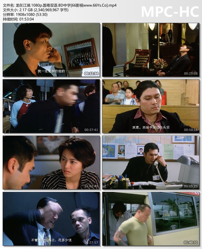 1998年刘德华,关秀媚7.1分动作片《龙在江湖》1080P国粤双语