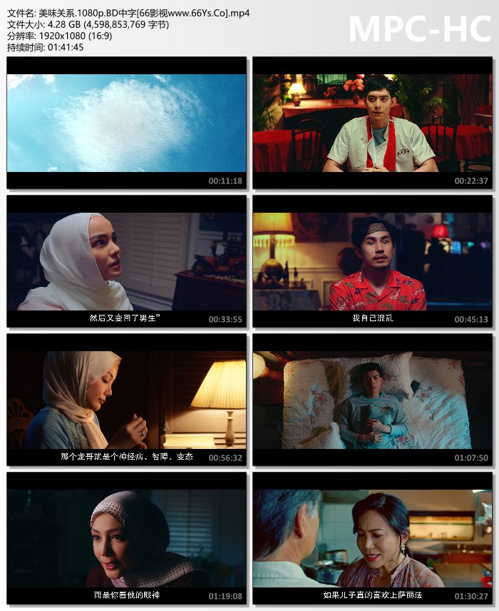 2022年马来西亚爱情剧情片《美味关系》1080P粤语中字