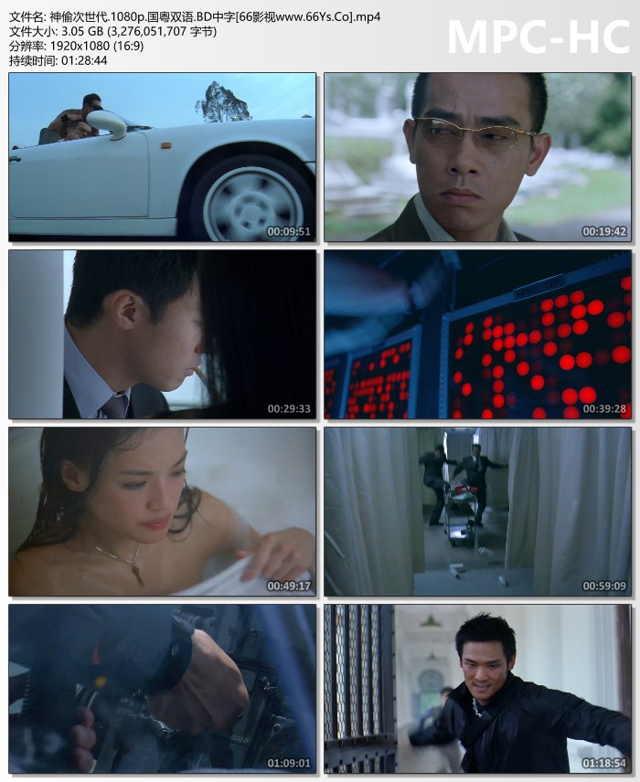 2000年黎明,舒淇动作片《神偷次世代》1080P国粤双语
