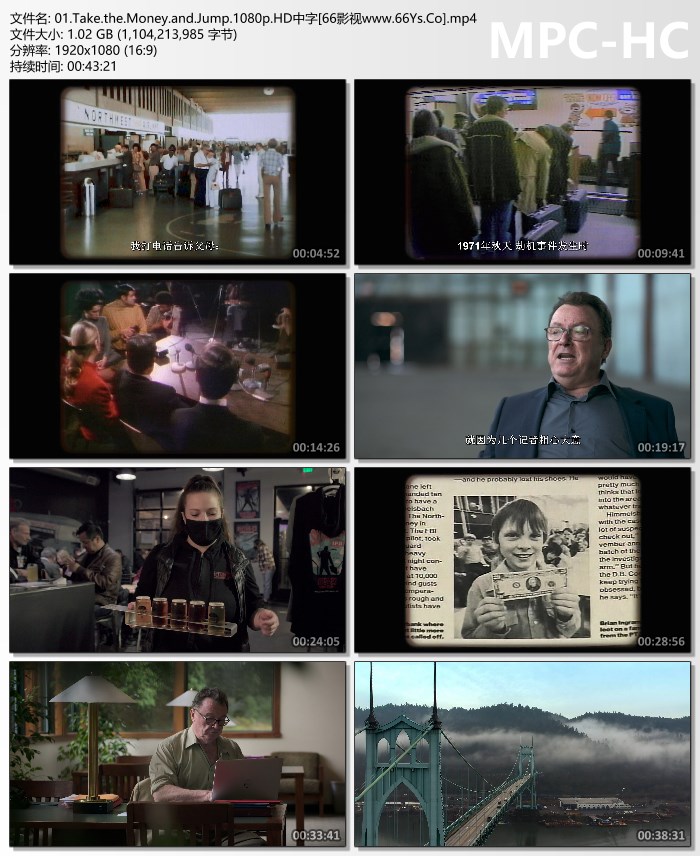 2022年美国纪录片《消失的劫机客》1080P英语中字