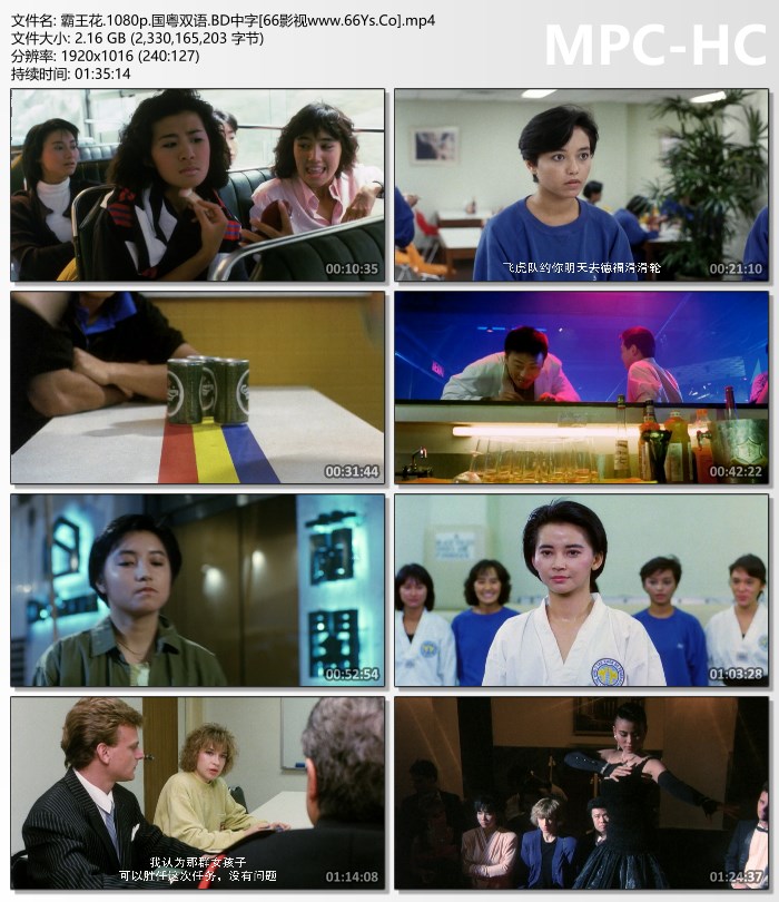 1988年惠英红,胡慧中6.9分动作喜剧《霸王花》1080P国粤双语