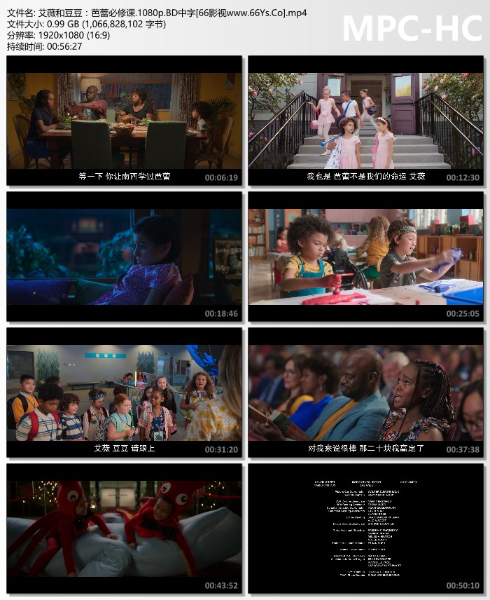 2022年美国喜剧片《艾薇和豆豆：芭蕾必修课》1080P英语中字