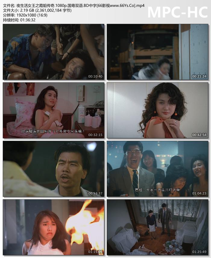 1991年叶子楣,成奎安剧情片《夜生活女王之霞姐传奇》1080P国粤双语